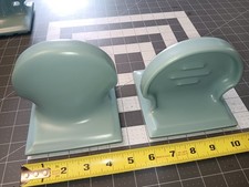 TILE IN SOAP DISH VINTAGE MCM ART DECO SCALLO...