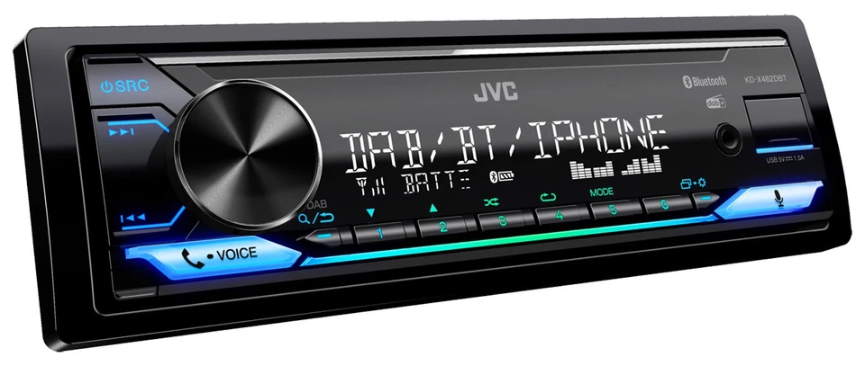 JVC KD-X482DBT MP3-Autoradio mit Bluetooth DAB USB iPod AUX-IN - Bild 2 von 4