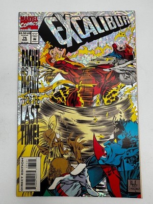 Excalibur #75 Marvel Comics 1994 ''Hello, I Must be Going!'' Holografix cover