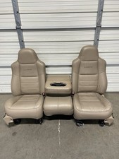 1999-2010 Ford F250 F350 F450 Super Duty Front Seats Tan Leather 1999-2010 Ford F250 F350 F450 Super Duty Front Seats Tan Leather