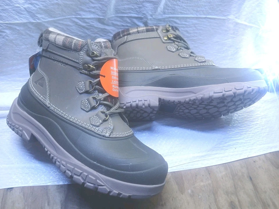 Botas de invierno Ozark Trail para mujer con cordones marrón Pl Thinsulate clásicas concha talla 9 Foto 2 de 4