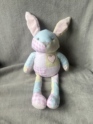 Pottery Barn Kids Pastell Patchwork Hase Kaninchen Ostern groß weich Plüschtier PBK