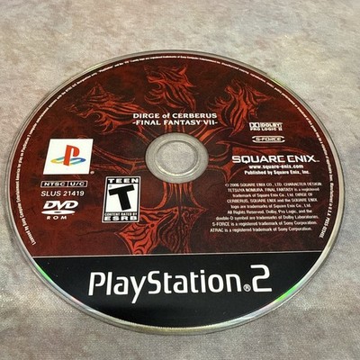 Final Fantasy VII: Dirge of Cerberus (PlayStation 2) Disc Only