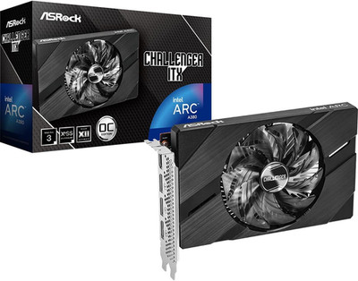 Intel Arc A380 Challenger ITX 6GB OC Graphics Card | Single Slot ITX | 2250 Mhz