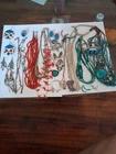 Vintage NAVAJO 925 Turquoise Cuff bracelet M. Spenser Necklace Mexico Ring Lot