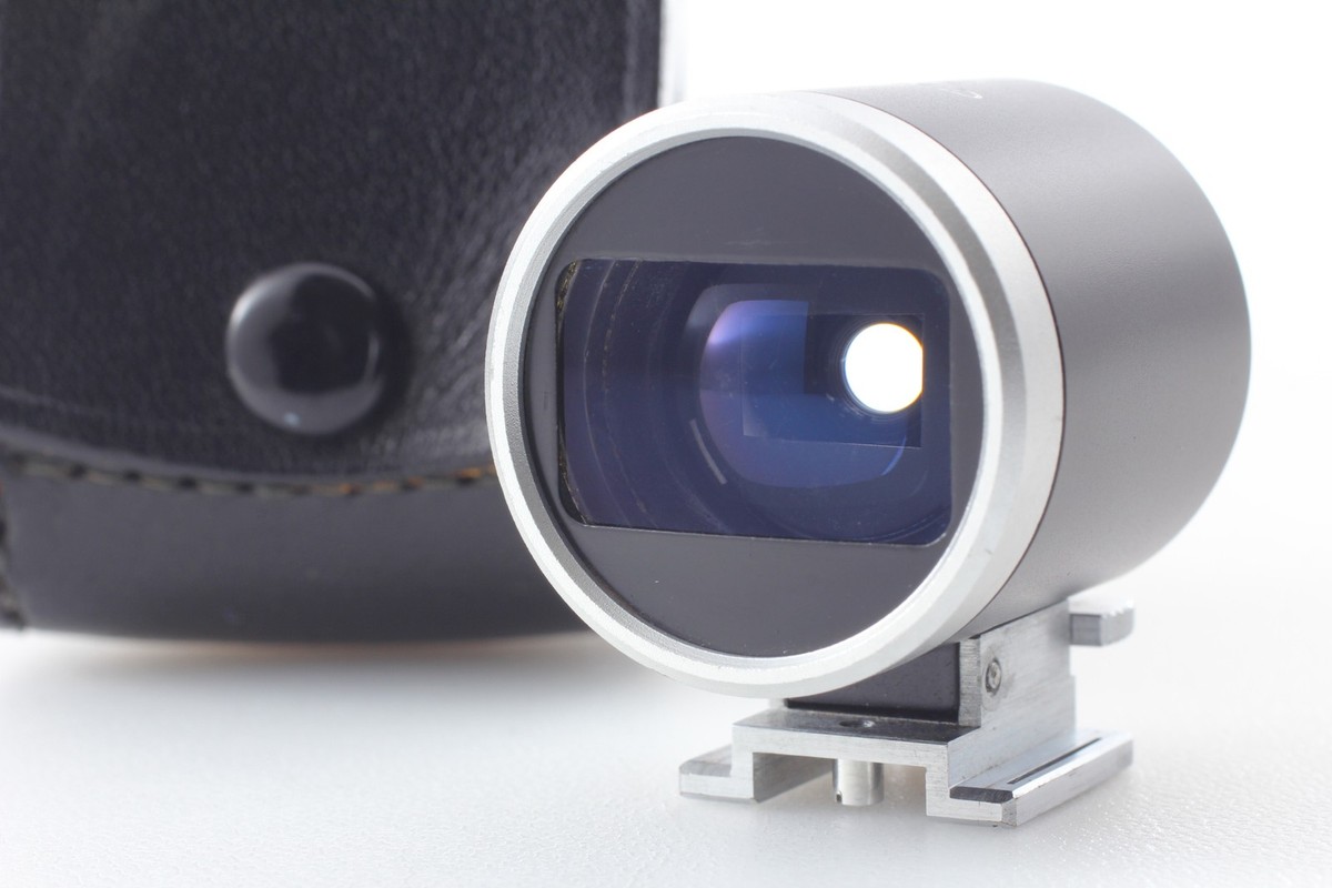 Canon Viewfinder ビューファインダー28mm　ケース付き Top MINT w/Case] Canon 28mm View Finder Black for