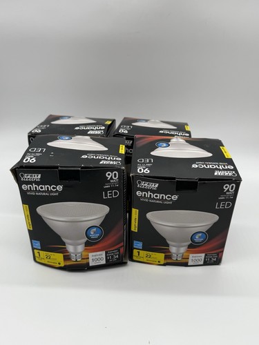 4-PACK Feit Electric 90-W PAR38 Bright White Outdoor LED Light Bulbs - Picture 1 of 3