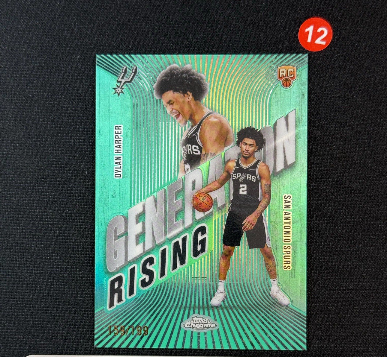 2025-26 Topps Chrome - Generation Rising Dylan Harper #GR-2 Aqua Refractor /199