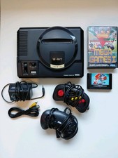 Sega Mega Drive 16-Bit Mk1 2 Controllers And 2 Games And Leads