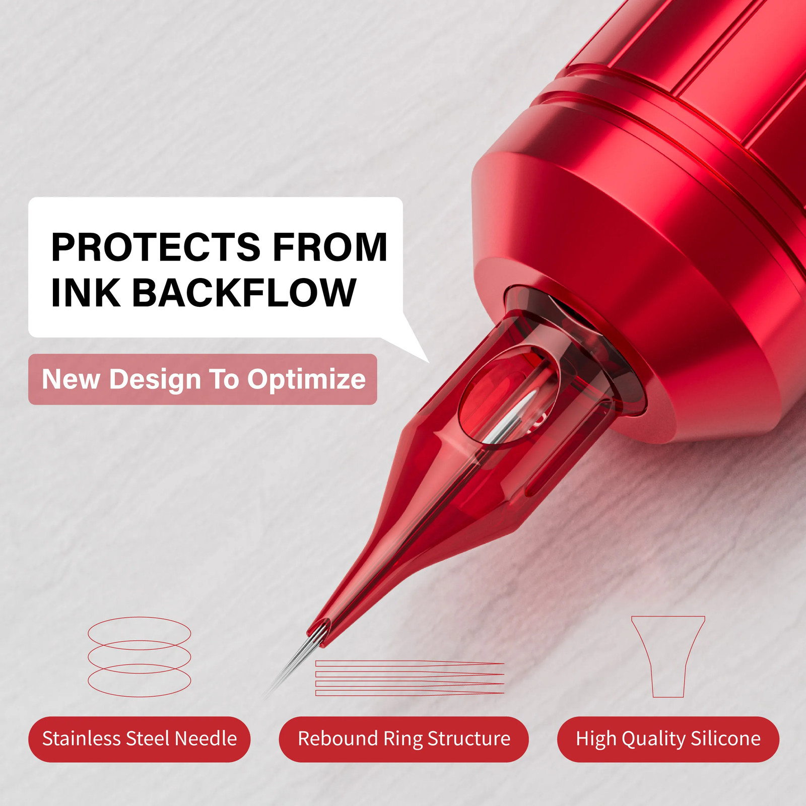 20/50Pcs Neebol Tattoo Cartridge Needles Mixed Size Assorted round Liner Shader 