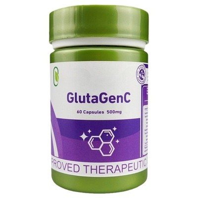 Gluta GenC Glutathione 60 Capsules - Skin Whitening, Res Boost, Fast Antioxidant