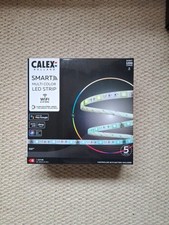 Lights - Smart Multi-Color LED Strip - Calex, 5m RGBIC, App + Voice Control, New