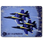 Vintage Blue Angels Tin Metal Signs Home Décor Jet Fighter Jet Aircraft Model wi