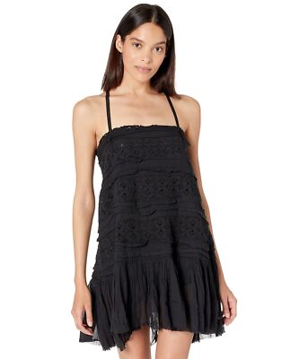 Free People Shailee Slip Dress Black XS 1273