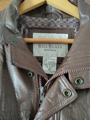 bill blass☆羊革☆ leather ‘bomber jacket Vintage Bill Blass Leather Bomber Jacket – Size L | Classic