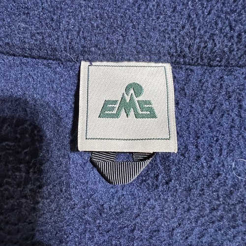 ems made in usa blue fleece full zip made in usa vest polyester - Picture 8 of 9