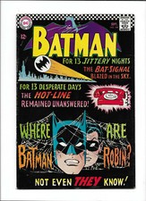 BATMAN #184 [1966 VG] "WHERE ARE BATMAN & ROBIN?"