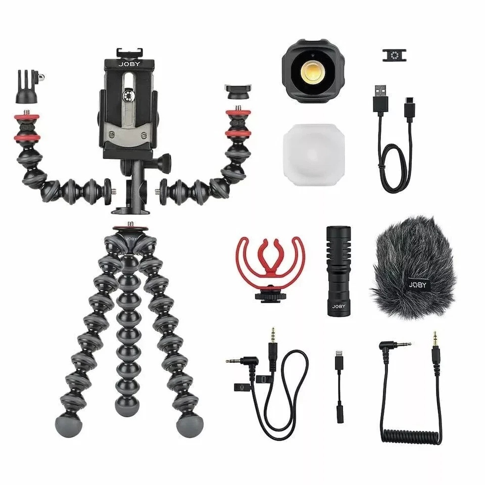Kit de vlogging móvil GorillaPod (plataforma de teléfono inteligente, micrófono móvil Wavo, Beamo Mini) Foto 2 de 4