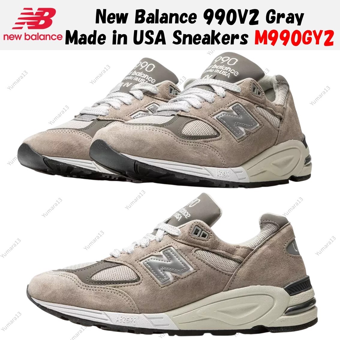 Size 11.5 - New Balance 990v2 Made in USA Grey for sale online | eBay