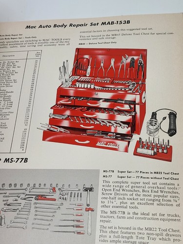 70's MAC Tools Mechanic Technician Collectors CATALOG Vtg distributor - Picture 3 of 6