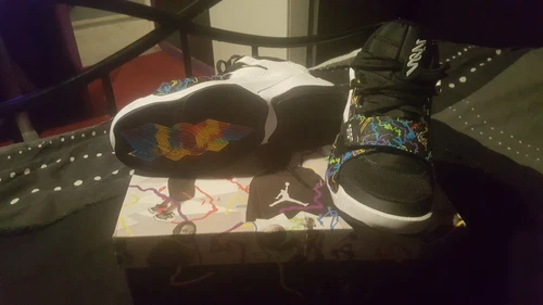 Neu Jordan Zion 2 ""Noah"" schwarz/weiß-grün Strike Größe UK 8 Basketballschuhe