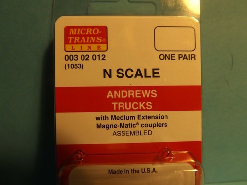 Acopladores microtren escala N (1053) ANDREWS TRUCK MED EXT.  # 003 02 012 | Zustand: New