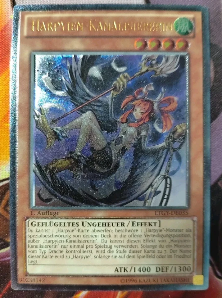 HARPYIEN-KANALISIERERIN - LTGY-DE035 Ultimate Rare / 1. Auflage Near Mint - Bild 3 von 3