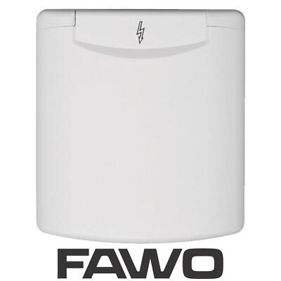 FAWO NETZEINLASS ANSCHLUSS BÜNDIG & MAGNETVERSCHLUSS WEISS CAMPERVAN & WOHNMOBIL