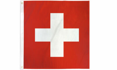 Switzerland Flag 3x3ft Flag of Switzerland Swiss Flag 3' x 3' House Flag 100D