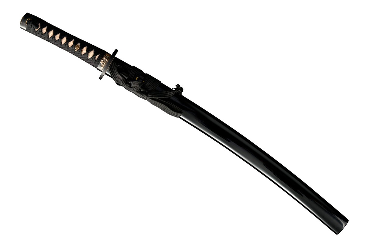 Glistain 牛刀刃渡27cm⑨ Cold Steel - Wakizashi golden lion | eBay