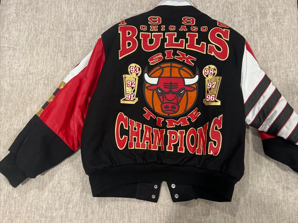 Jeff Hamilton 1998 Finals CHICAGO BULLS CHAMPIONS MICHAEL JORDAN JACKET - Image 2 of 4
