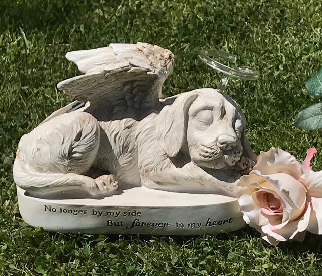 dog memorial solar light