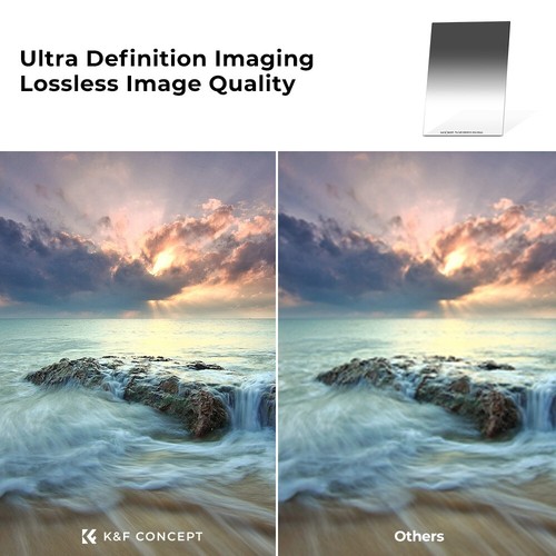 K&F Concept 100*150mm GND8 Soft Square Graduated Neutral Density Lens Filter - Picture 6 of 8