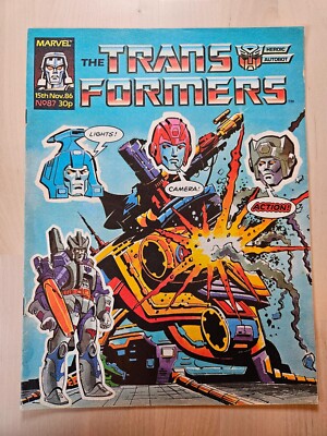 Transformers Issue 87 UK Edition November 1986 Marvel Comics Sleeved