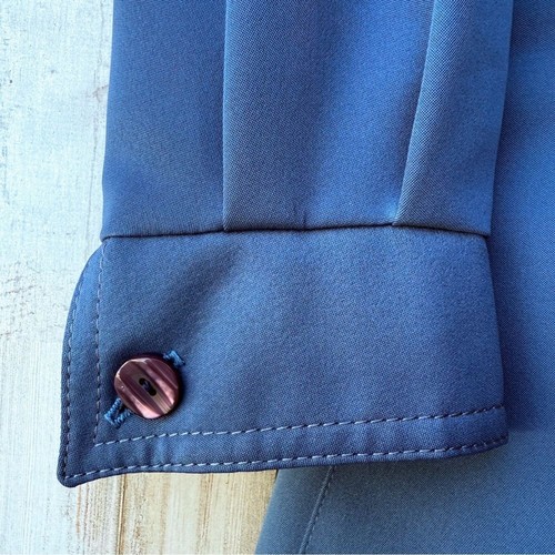 Vintage Forecaster of Boston Trench Coat Blue Jacket Womens 9/10 (fits size S) - Picture 6 of 12
