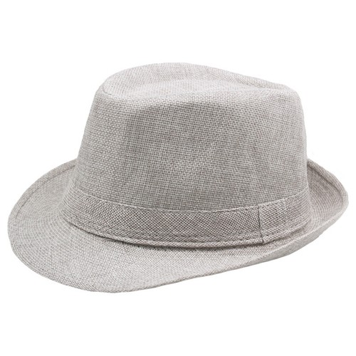 Men Women Summer Straw Fedora Hat Trilby Cuban Sun Cap Panama Short Brim - - Picture 24 of 26