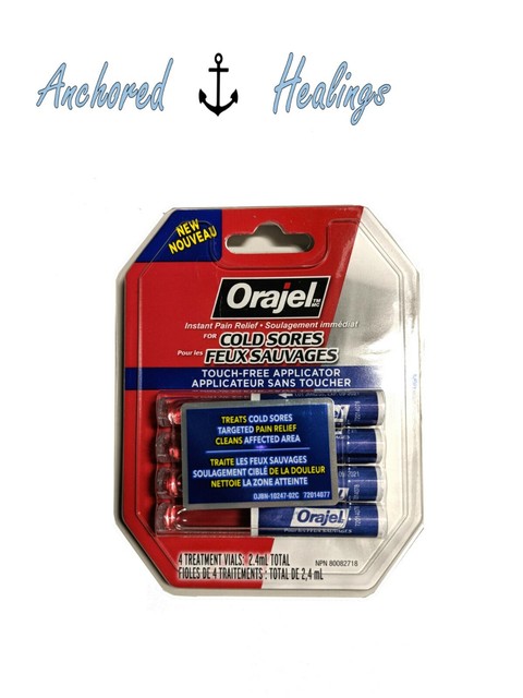 orajel cold sores touch treatment instant clean pain relief   ml