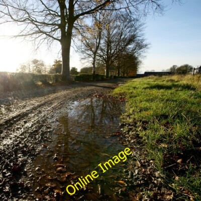 Photo 6x4 Farm Track, Hareby We've now had so much rain that water d c2012