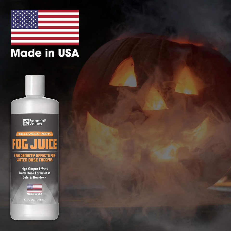 Fog Juice Fog Machine Fluid High Density 32 FL OZ / 1 Quart, MADE