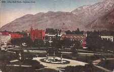 Ogden, UTAH - City Hall Park - Logo: "See Europe If You Will, But America First"