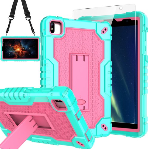 Funda para FOXX P8 8 pulgadas híbrida a prueba de golpes estuche incorporado soporte correa para el hombro - Imagen 24 de 154