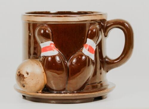 E.O. Brody A-544 Ceramic 3D Bowling Mug/Planter *Made in Japan - Picture 1 of 6