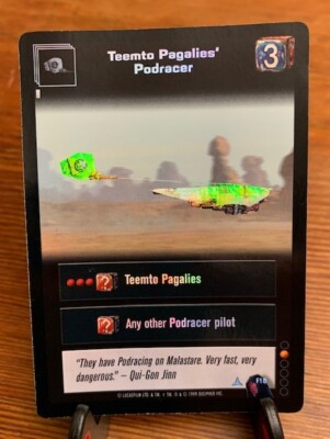 Star Wars - Young Jedi CCG Teemto Pagalies Podracer FOIL F18