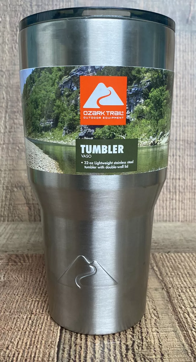 Ozark Trail 32 oz Vacuum Insulated Stainless Steel Tumbler-Silver