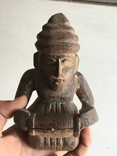 Old Vintage Wooden Handmade Traditional Musical Men Figurine Statue Collectible