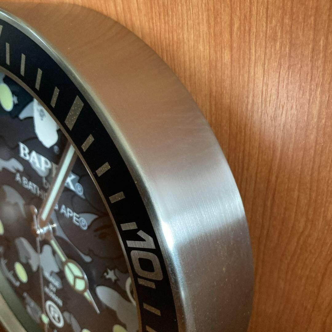 インテリア時計 A BATHING APE ABC CAMO BAPEX WALL CLOCK BAPE ABC Camo BAPEX Wall Clock Black - FW23 - US