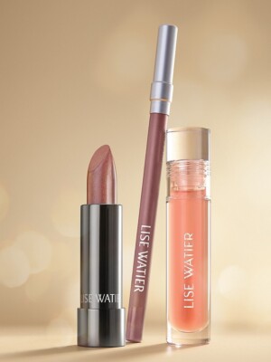 LISE WATIER NUDE HARMONY LIP MAKEUP 3-Piece GIFT SET PLUMPING COMPLEX
