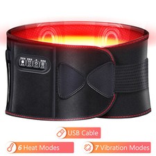 Massage Belt Electric Infrared Heated for Back Support Waist Vibration Massager
