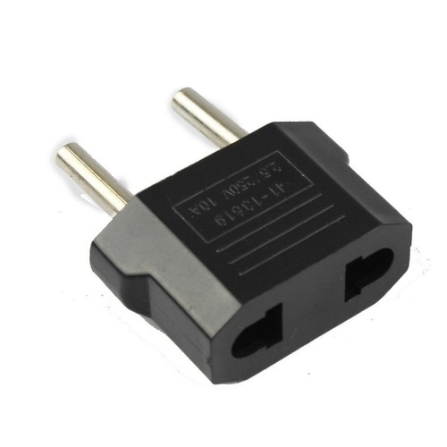 Clavija Adaptador Enchufe Plano a Redondo para usar equipos España | eBay