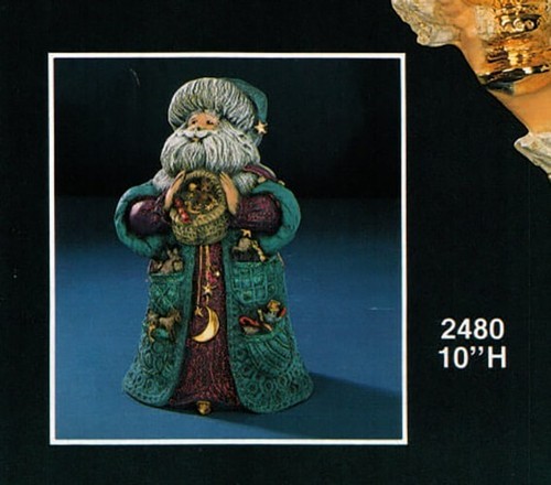 Gare 2480 Antique Santa Moonstars 10"H Ceramic Mold - Picture 6 of 6